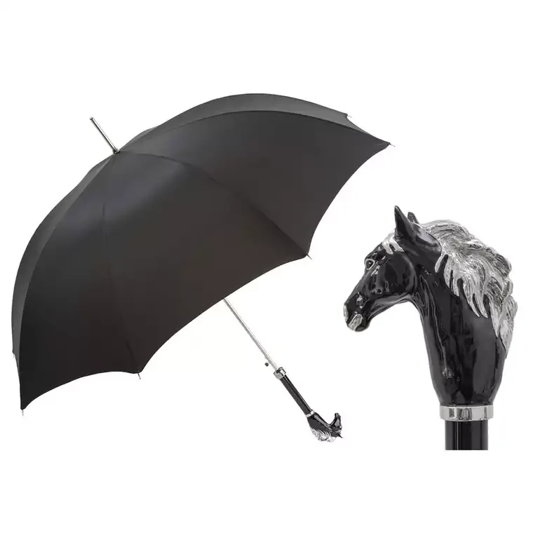 Парасоля «Black Horse» від Pasotti — чоловічий аксесуар ручної роботи