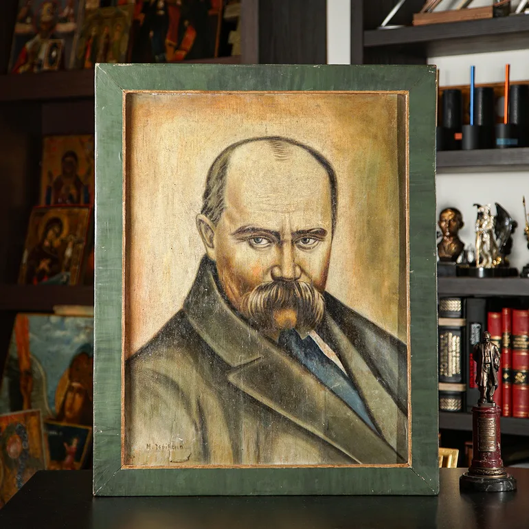 Портрет Т.Г. Шевченка на сусальному золоті (1900-ті роки)