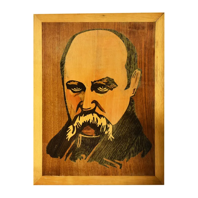 Деревянное панно «Тарас Шевченко», 1920-е годы