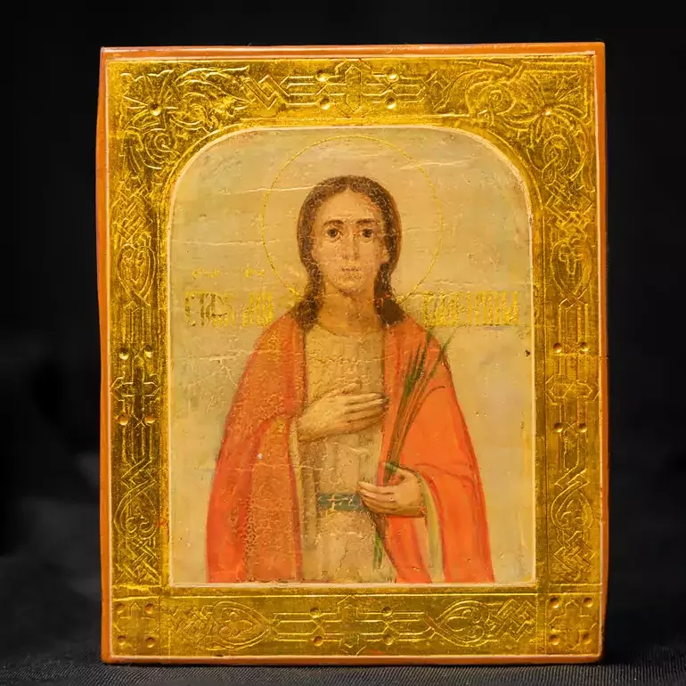 Старовинна ікона Святої Валентини Кесарійської (кінець XIX ст.)