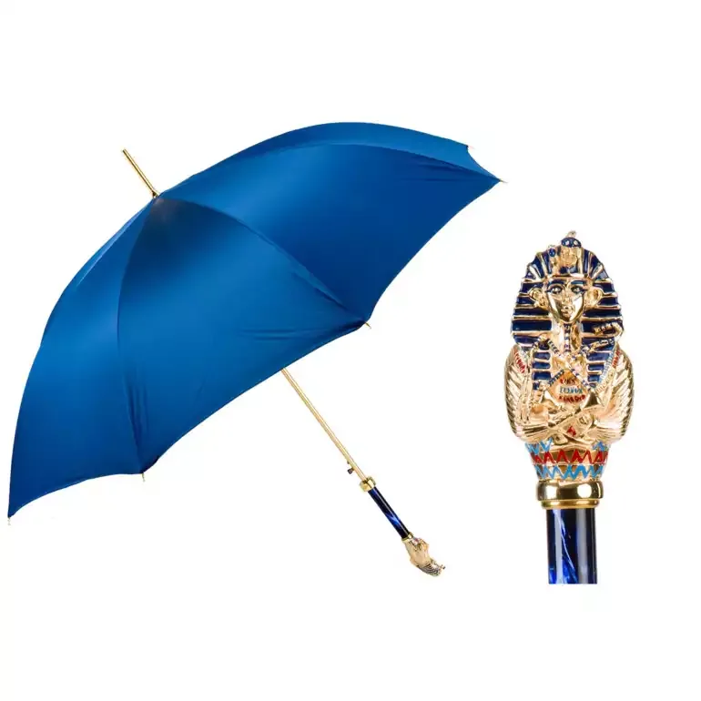Парасолька Pasotti «Pharaoh Tutankhamon» з латунною ручкою