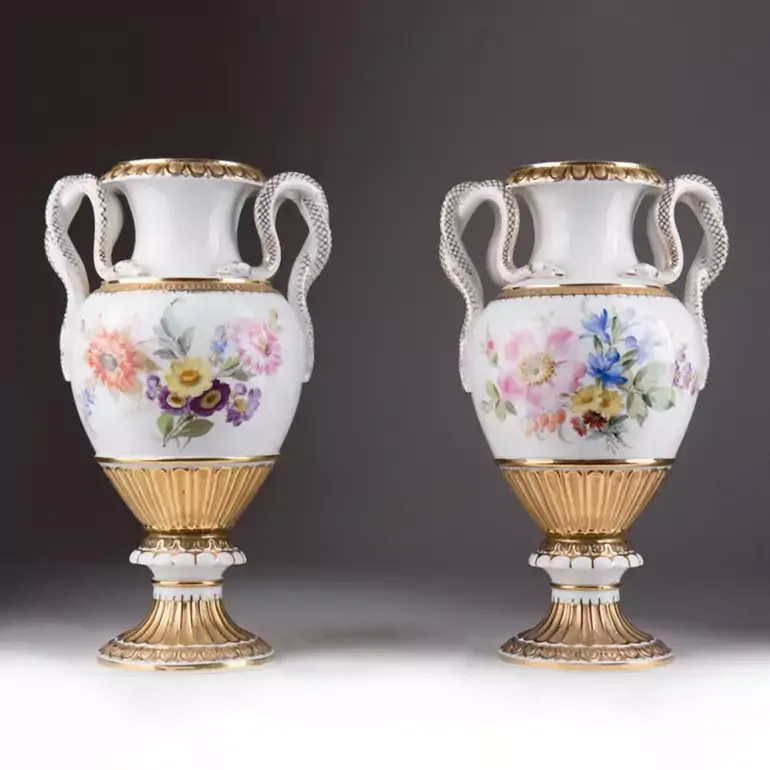 Комплект порцелянових ваз «Натхнення» Meissen (1880–1920)