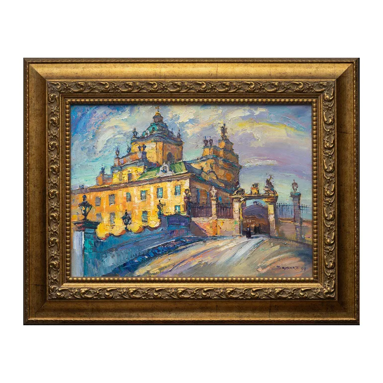 Картина 'Собор Святого Юра' И. Заляско, 1999, полотно, масло