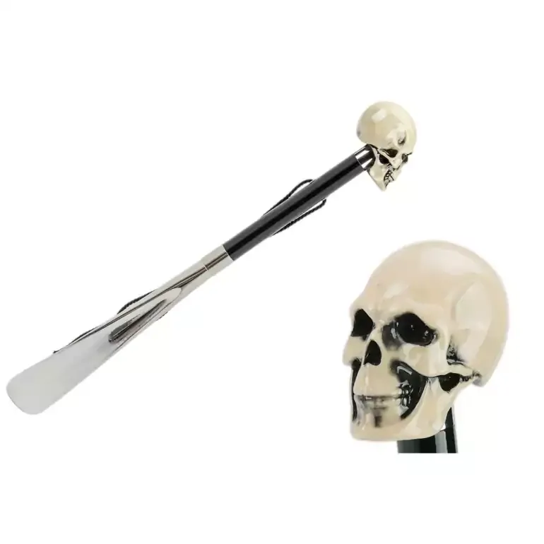 Ложка для обуви «Bone skull» Pasotti — ручка в форме черепа, Италия
