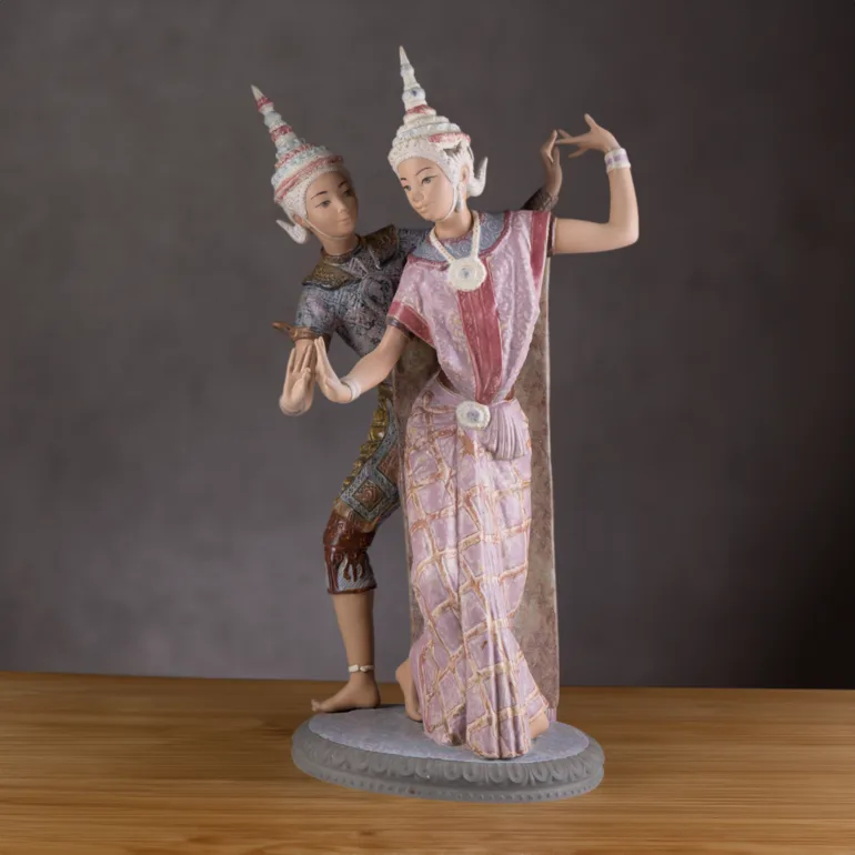 Скульптура Lladró «Пара з Тайланду» (Thailandia) — порцеляна, Іспанія
