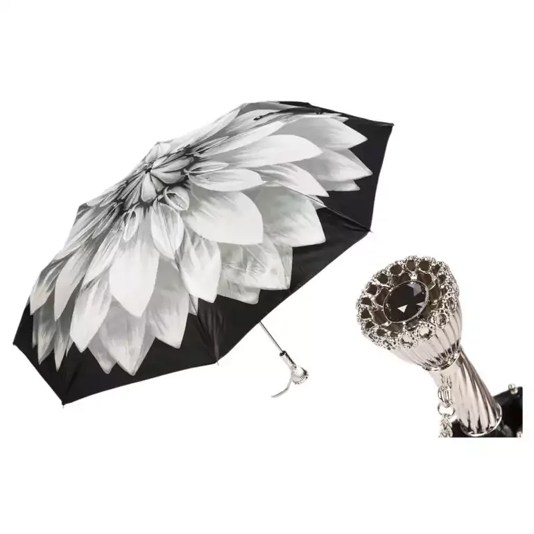 Парасолька Silver Dahlia — колекційний аксесуар від Pasotti