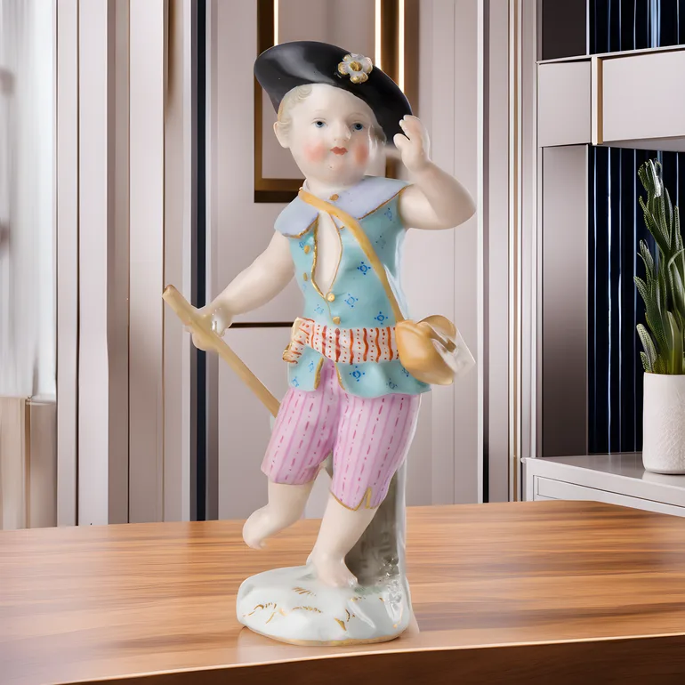 Порцелянова статуетка Meissen «Юний розвідник» (1815–1860)