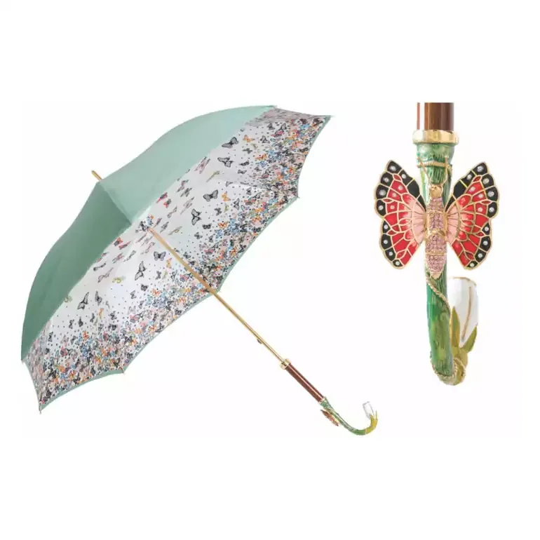 Парасолька-тростина «Butterfly» з кристалами Swarovski від Pasotti