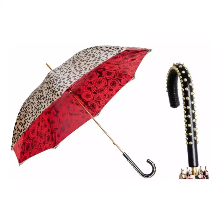 Парасолька-тростина "Leopard and Rose" от Pasotti