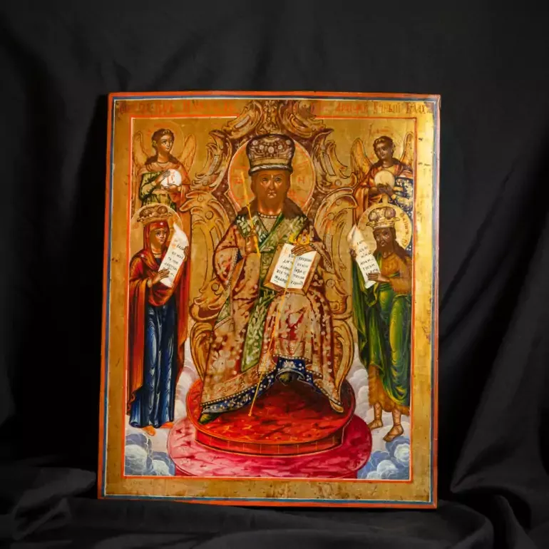 Старовинна ікона "Архієрей вічних благ" (XIX ст.)