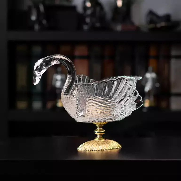 Кришталева цукерниця у вигляді лебедя Cre.Art