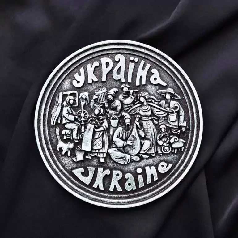 Декоративная тарелка «Украина» — сувенир с символами Украины