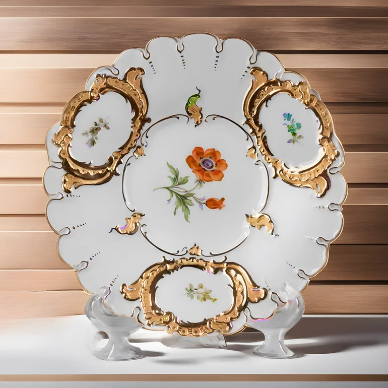 Порцелянове блюдо «Маковий цвіт» від Meissen, Німеччина, 1934–1940