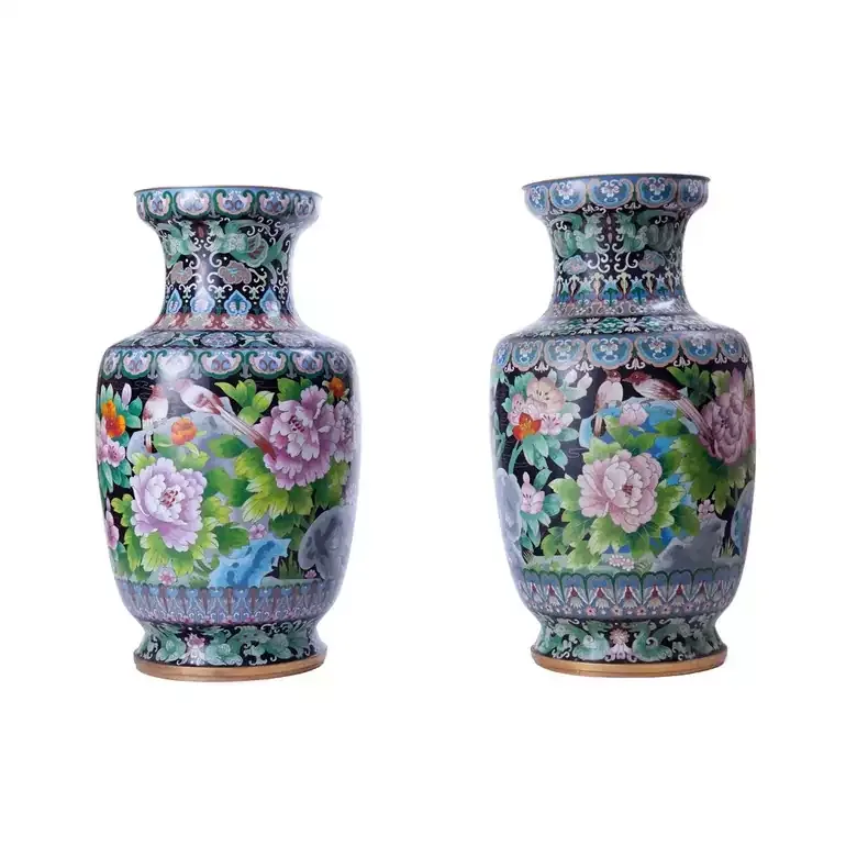 Пара китайських ваз «Birds and flowers» кінця XX століття