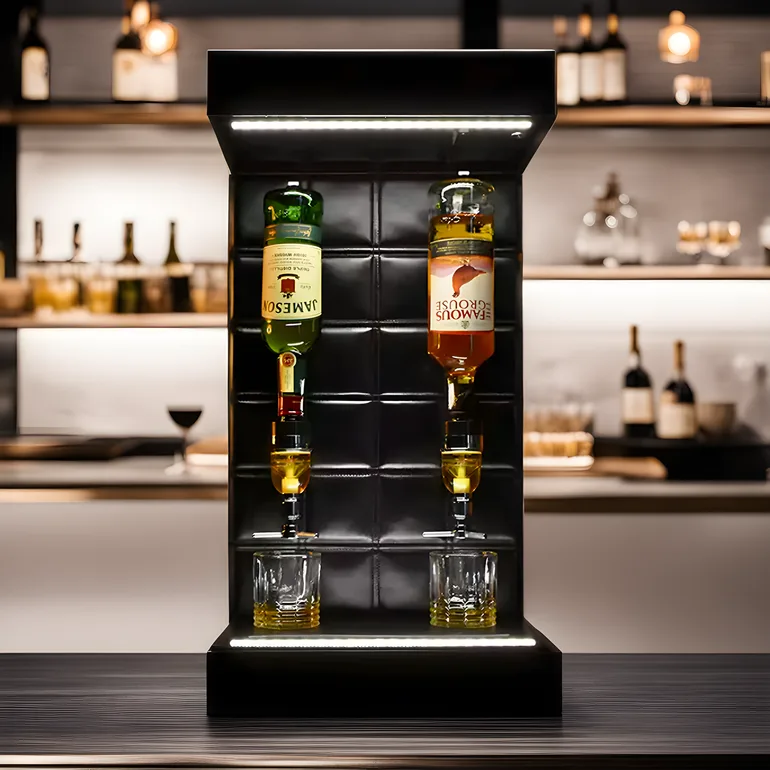 Персональный бар Easy Bar в чёрном цвете — домашний бар для виски