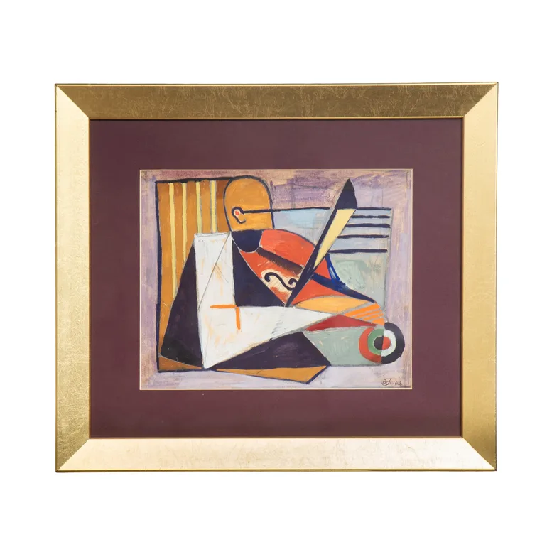 Картина «Скрипаль» Зеновия Флинты, 1961 год
