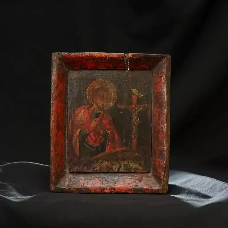 Старинная икона Охтирской Божьей Матери конца XVIII века