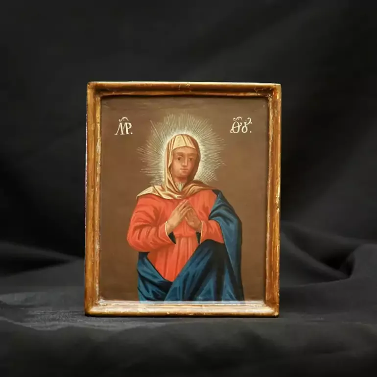 Украинская народная икона «Умиление», конец XVIII века