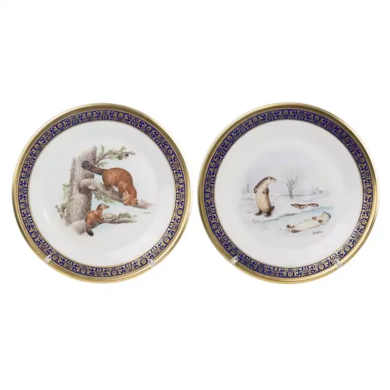 Коллекційні порцелянові тарілки Lenox «Woodland Wildlife»