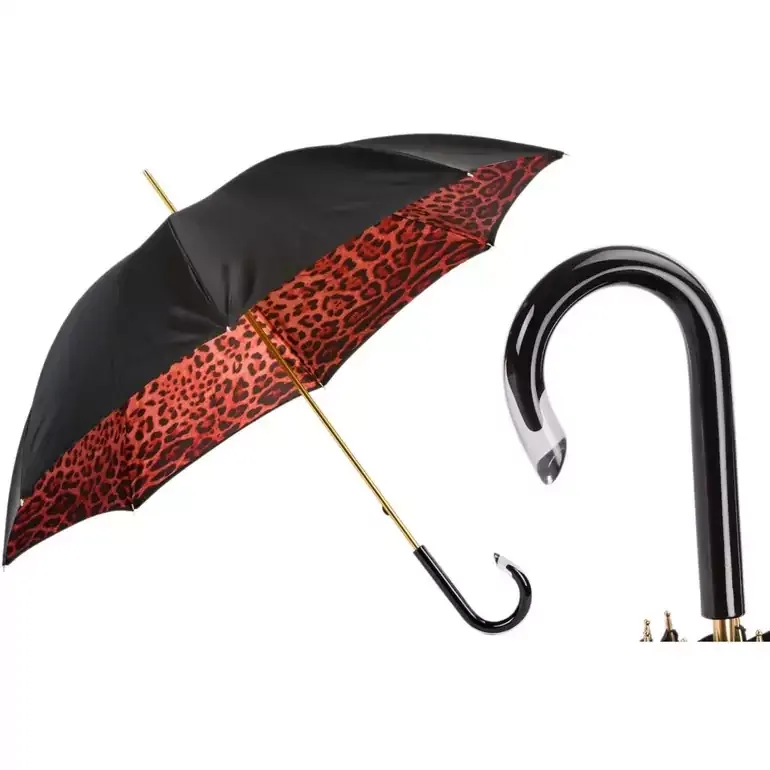 Парасолька Red Leopard — італійський аксесуар від Pasotti