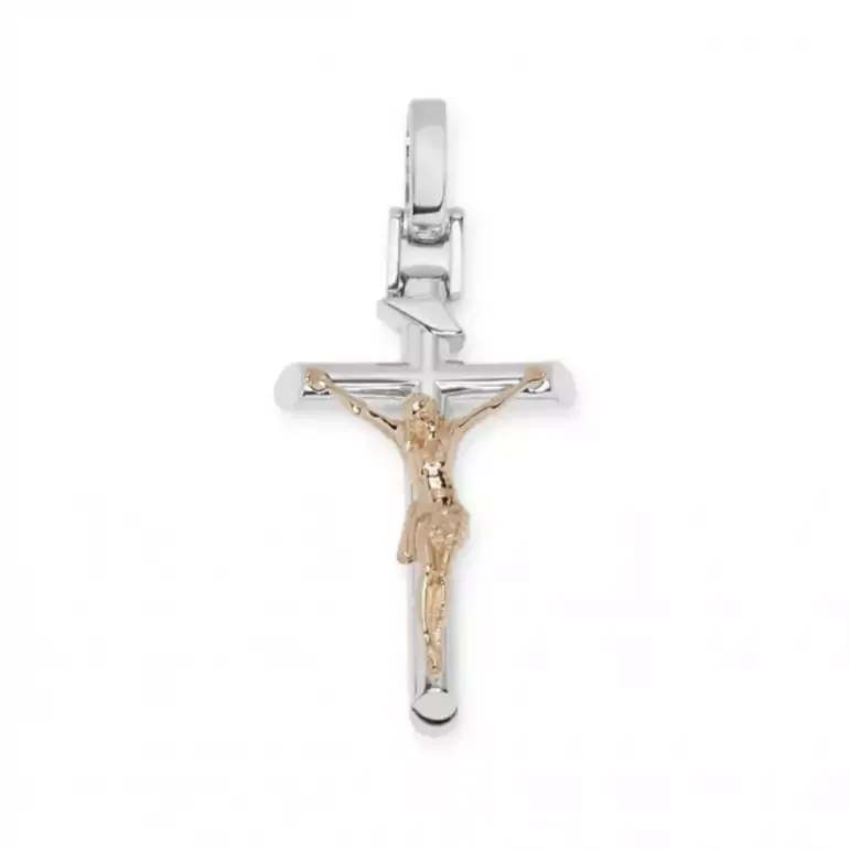 Чоловічий золотий хрестик Crucifixion від Baraka