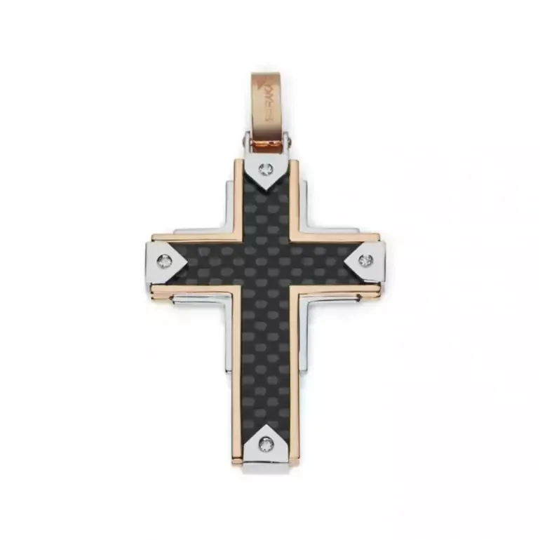 Чоловічий хрестик Virtue від Baraka з діамантами