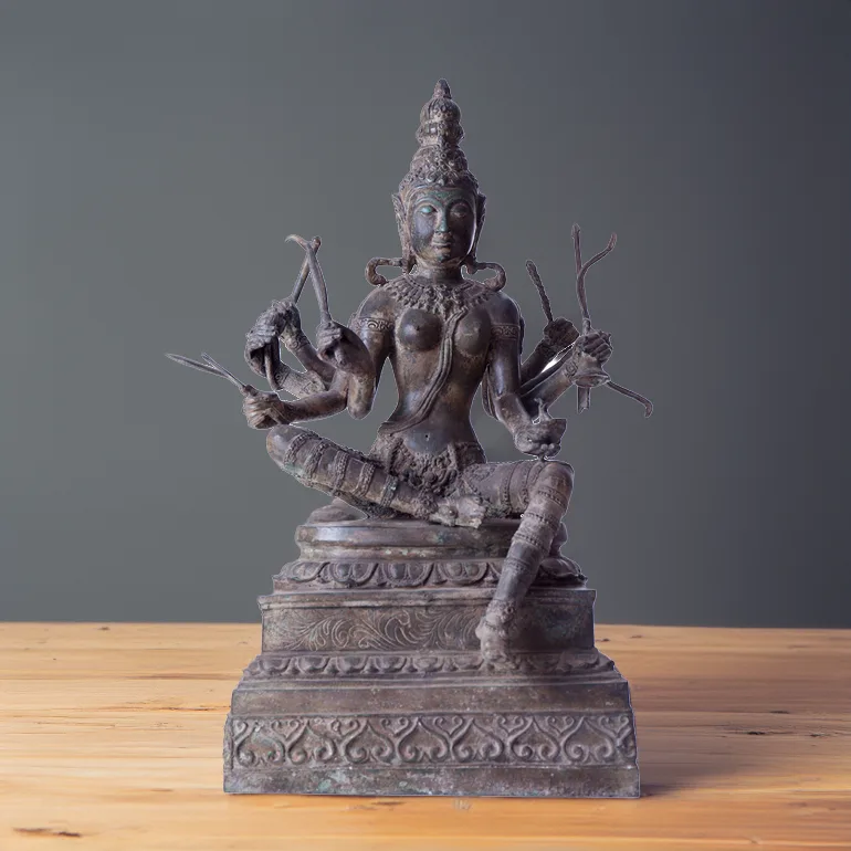Антикварна бронзова статуетка «Indian goddess» (Індія, XX ст.)
