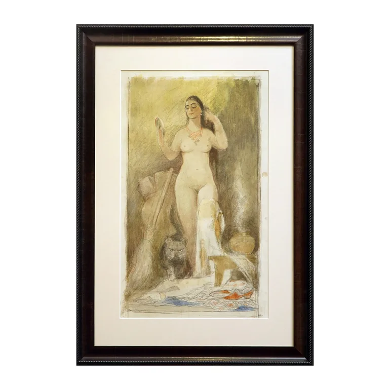 Ескіз Дерегус М. — Солоха (ілюстрація до Гоголя), 1947