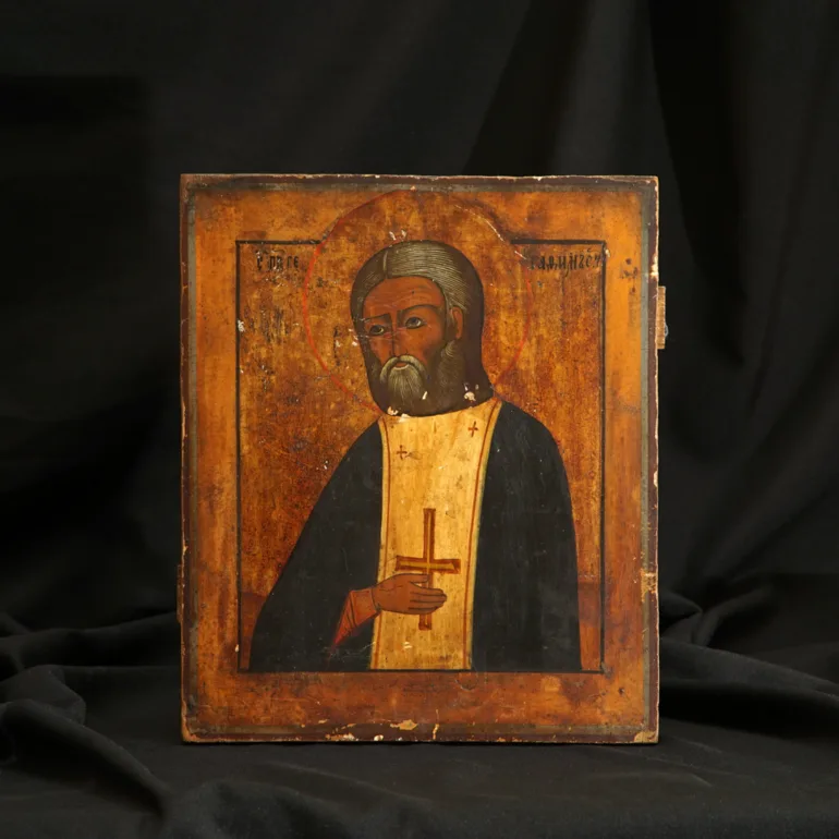 Ікона Серафима Саровського на сріблі (друга половина XIX ст.)