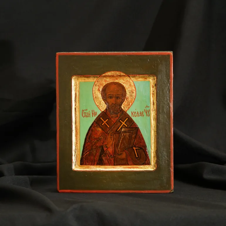 Икона-ковчег святого Николая Чудотворца, середина XIX века