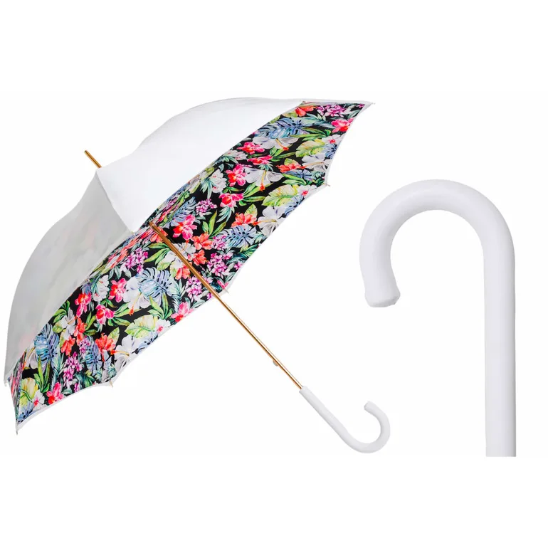 Парасолька-тростина Flowered White від Pasotti