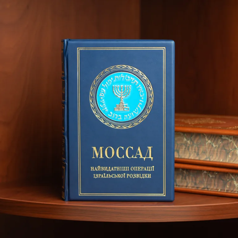Книга «Моссад» в кожаном переплете — коллекционное издание