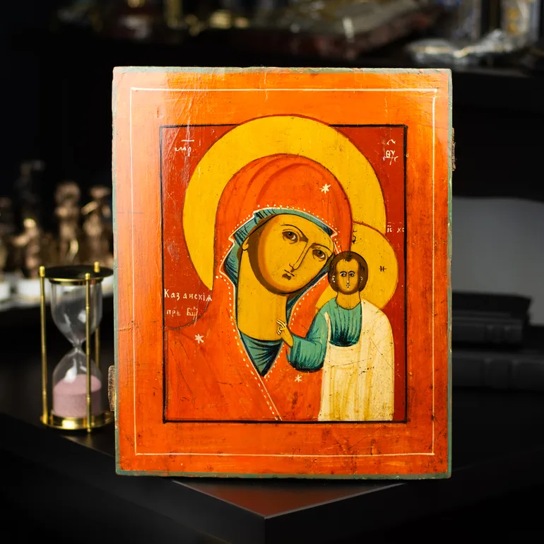 Старовинна ікона Казанської Божої Матері, Холуй, середина XIX ст.