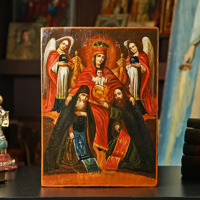 Старинная икона Печерской Божией Матери, Чернигов, вторая половина XIX века