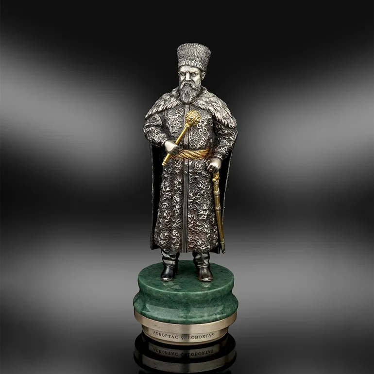 Печать «Сагайдачный» от Lobortas — бронза, серебро, мраморное основание