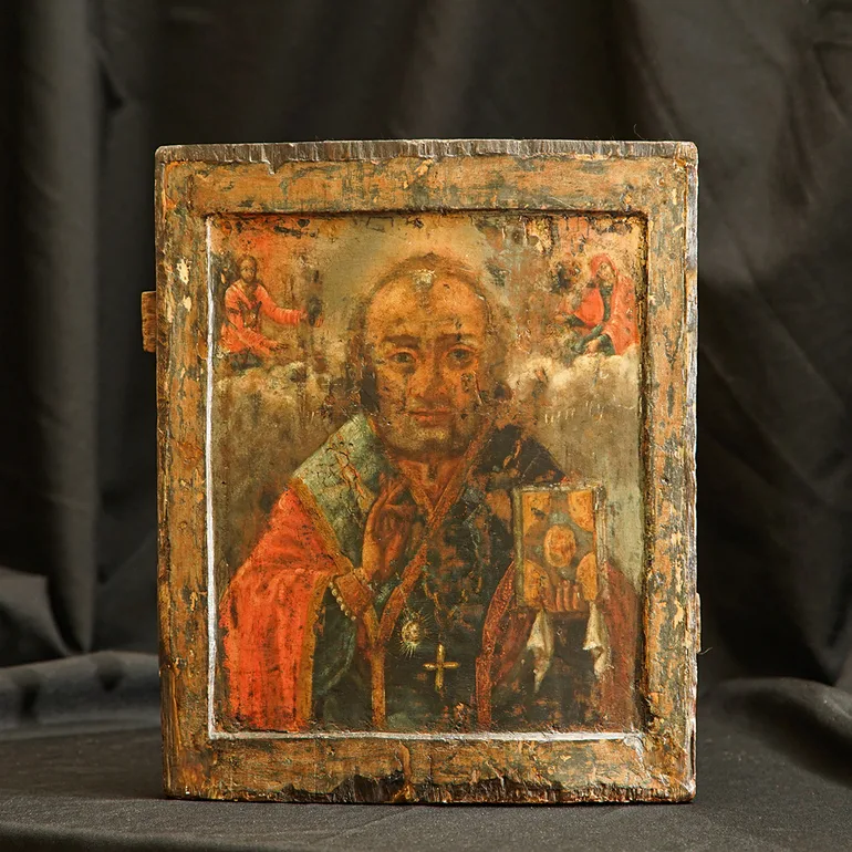 Старовинна ікона Святого Миколая XVIII століття