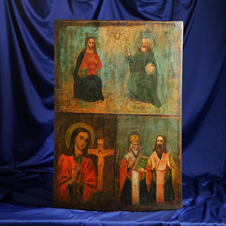 Тричастинна ікона кінця XIX — початку XX століття