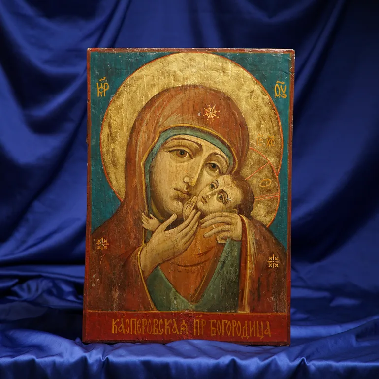 Старовинна ікона Касперівської Божої Матері кінця XIX століття