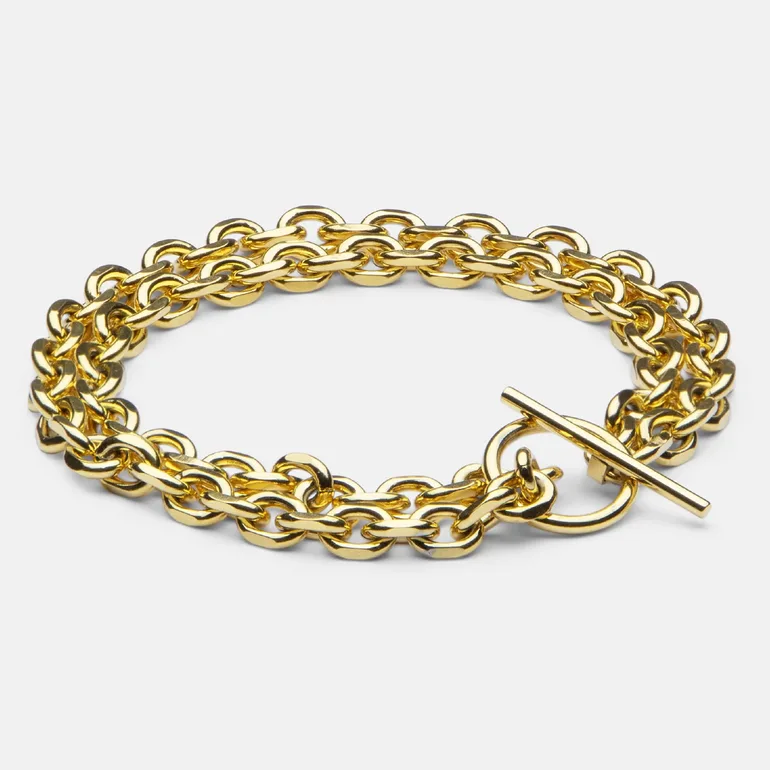 Браслет Double Chain Skultuna – чоловічий аксесуар XL