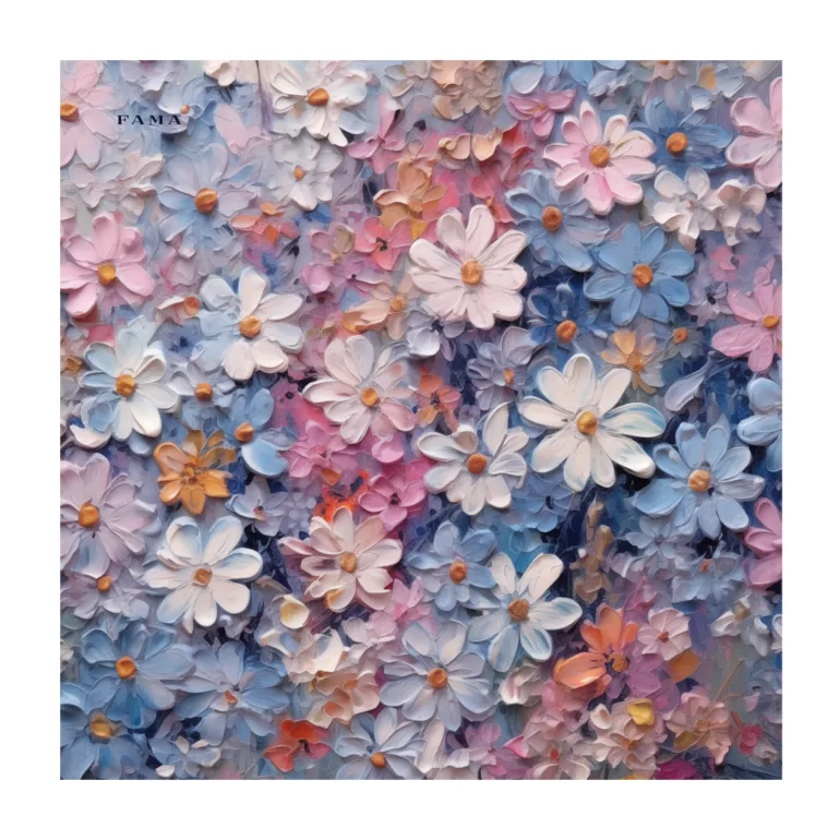 Шовкова хустина Pinky blue — лімітована колекція, 65х65 см