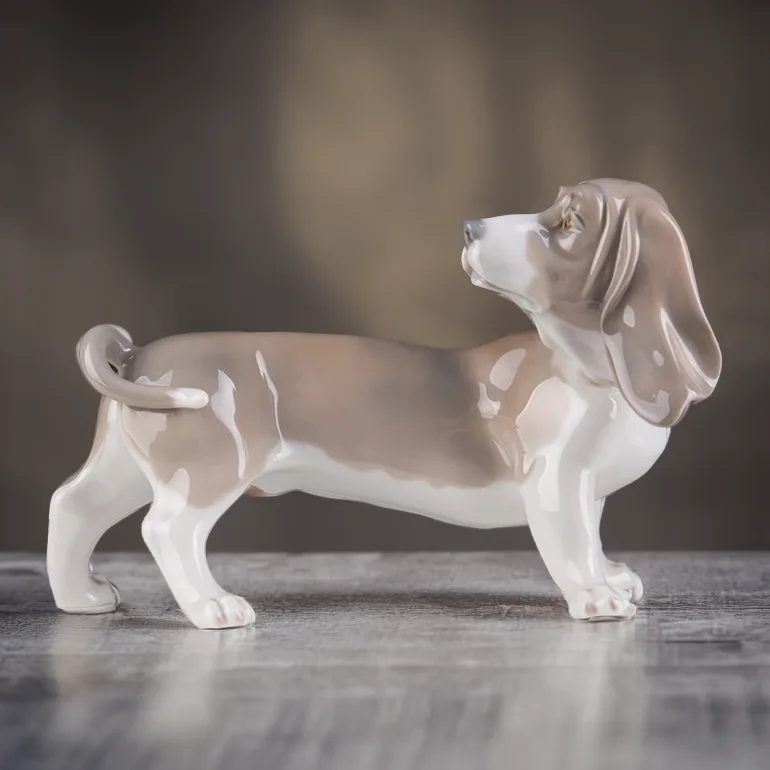 Раритетная статуэтка Lladro «Такса» 1969–1981 годов