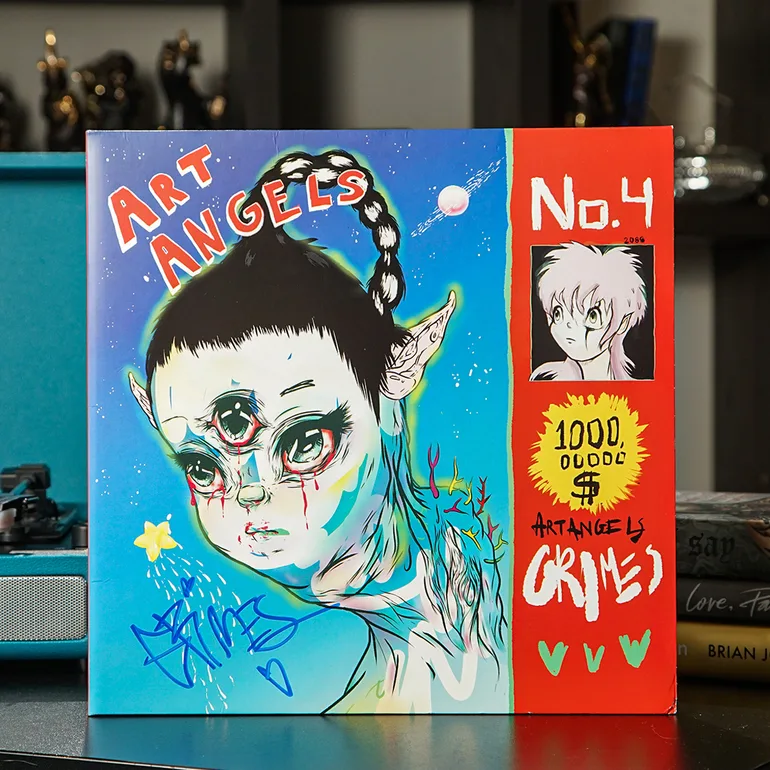 Підписана платівка Grimes Art Angels з сертифікатом Beckett