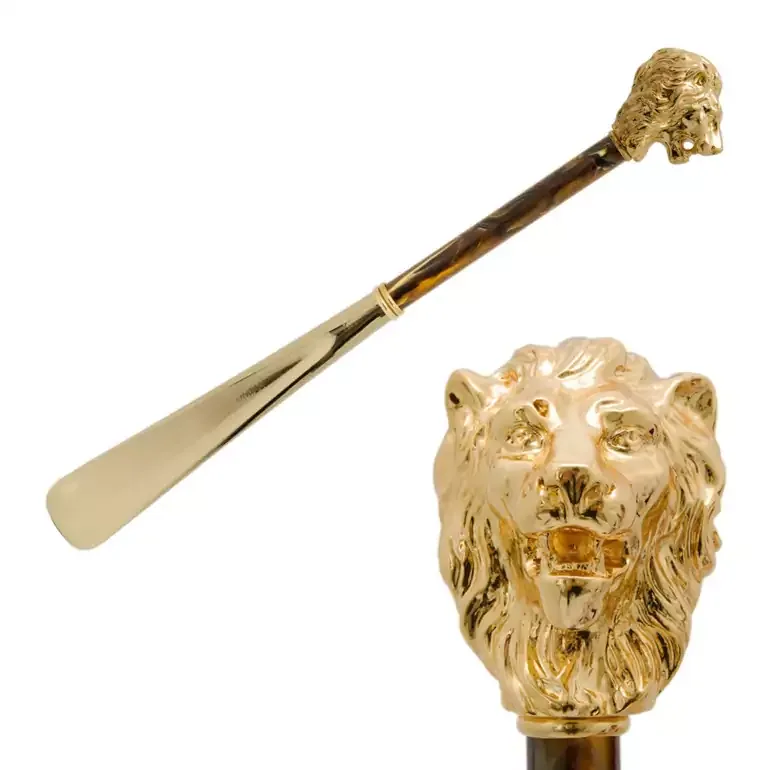 Ложка для взуття Pasotti «Golden Lion» — дизайнерський аксесуар