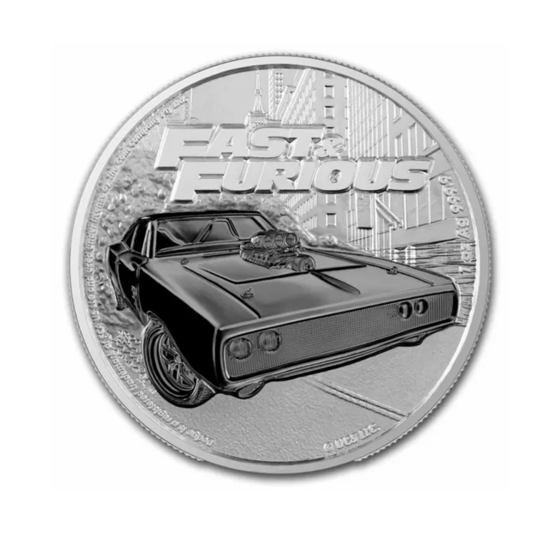 Серебряная монета «Fast & Furious» 2023 года