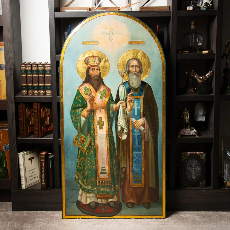 Храмова ікона святих Феодосія та Сергія XIX століття