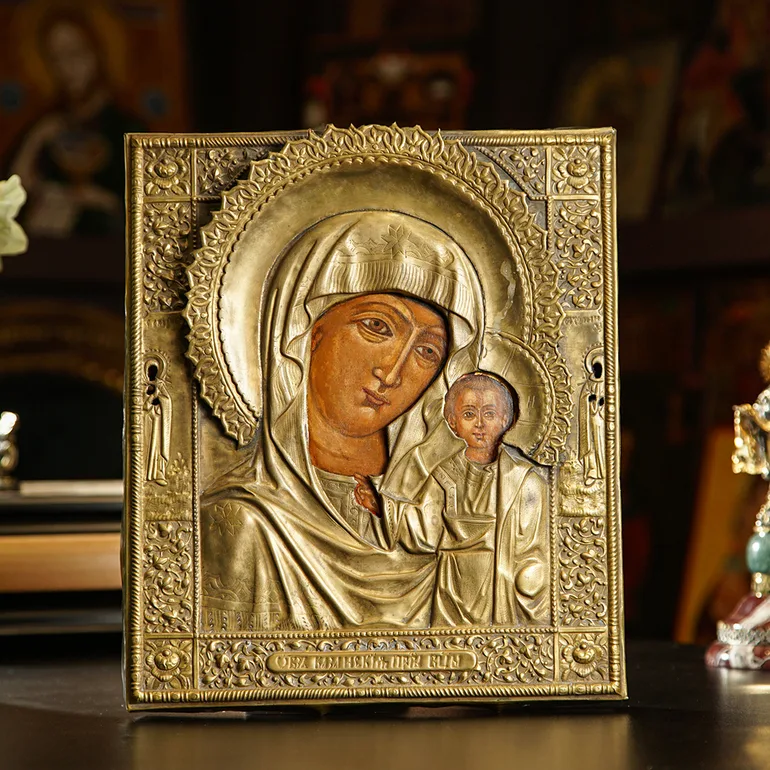 Ікона Казанської Божої Матері, кінець 19 століття