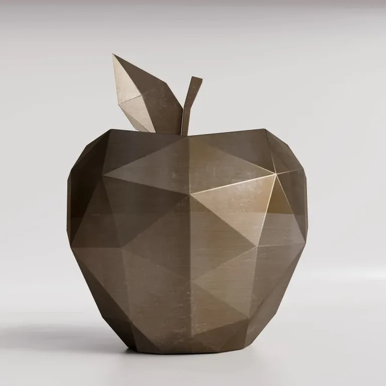 Скульптура з нержавіючої сталі «Apple» авторства Duduk