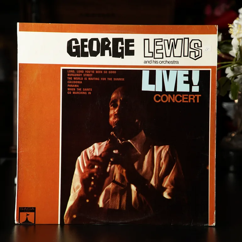 George Lewis & His Orchestra — Live Concert: виниловая пластинка 1966 года