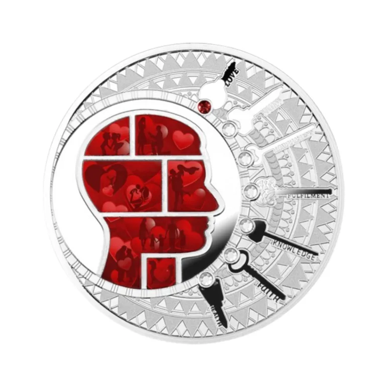 Срібна монета The Key of Love (500 франків), Камерун 2024