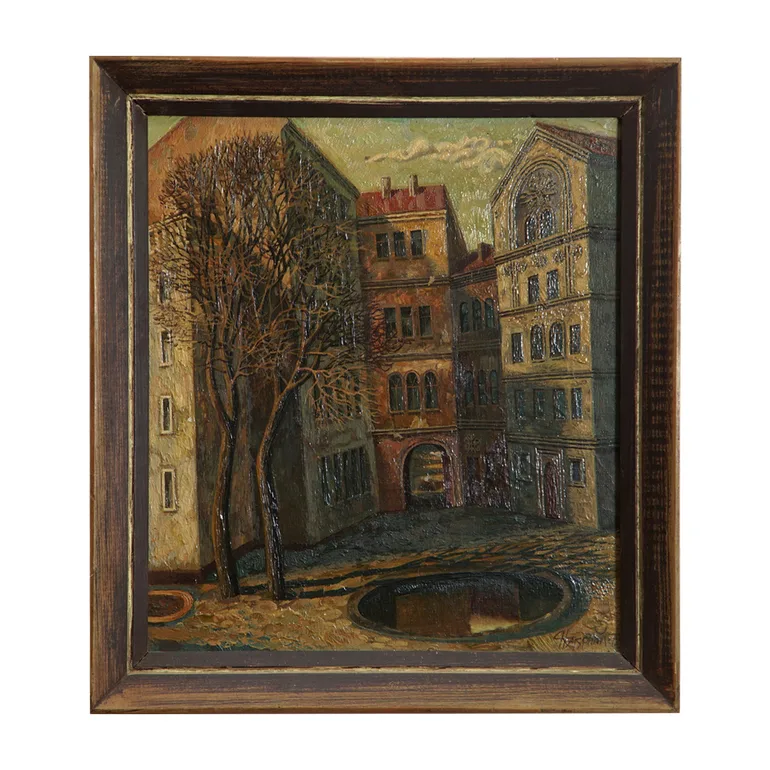 Раритетна картина «В місті» — Дмитро Нагурний, 1979